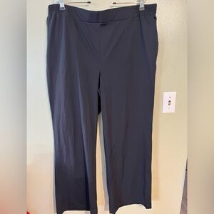 Soma Womens Pull On Stretch Tech Knit Black Pants Soft XXL